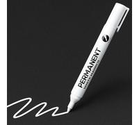 RiyaNed Rotulador blanco,Rotuladores blancos permanentes,Impermeable, de secado rápido, ancho de trazo de 2,0 mm, adecuado para piedra, madera, vidrio, cerámica, lona, neumáticos(1Pcs).