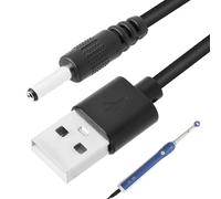 Riybyds 1M 3.5 mm, Cable Universal, Cargador Cepillo Eléctrico, Adecuado para las Mesas de Cable de Carga USB de Cepillo Dientes Eléctrico Fairywell y Bitvae, Duradero y Flexible