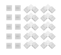 Riybyds 20 Piezas 10mm Conectores Tiras LED RGB de SMD 5050, Contiene Conector en Forma de L para Tira Luminosa de 4 polos, Conector de tira LED de 4 polos sin Interrupción, No Impermeables