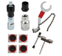 Riybyds 5 Piezas Herramientas de Reparación para Bicicletas de, Tronchacadenas Bicicleta, Manivela, Herramienta de Cadena, Extractor de Casete Libre, Adecuado para Varios Tipos de Bicicletas