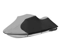 RIYIFER 600D Funda para Moto Acuática PWC, Fundas para Barcos Impermeable Tela Oxford Remolcable Cubierta para Moto de Agua para Seadoo Bombardier,Fits 116"~125"(2 Seater)