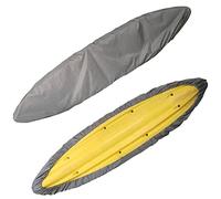RIYIFER Funda para Kayak Universal, Profesional Cubierta Canoa Barco Tela Oxford Cubierta del Barco de Protección Solar UV para Protección en Exteriores,Plata,for 4.6~5M Boats