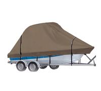 RIYIFER Fundas para Barcos con Capota Rígida T Top, Cubierta para Barco Remolcable para V-Hull Exterior 600D Impermeable Tela Oxford Apto para Todas Las Estaciones,Gris,21~23FT: 700 * 300 * 234CM