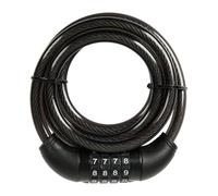 Riymond - Cable antirrobo - Candado antirrobo para Bicicleta, Moto, Patinete eléctrico - Candado para Bicicleta/Scooter/Patinete - Candado con Cable con combinación de 4 dígitos - Longitud 180 cm