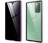 Riyueyi Anti espía Funda para Samsung Galaxy S22/S22 Plus/S22 Ultra magnética Anti Peep Case Carcasa Doble Cara Vidrio Templado Cobertura Completa 360 Grados Choque,Púrpura,for S22 Ultra