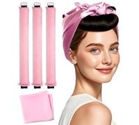 Rizador de cabello sin calor para dormir, juego de rizador de cabello sin calor, de satén de terciopelo, rizador de cabello sin calor durante la noche para todo tipo de cabello, accesorios de peinado