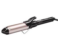 BaByliss Rizador de 38 mm - Tenacilla de pelo, Barril Satin Touch, 10 temperaturas de 110 °C a 180 °C, Herramienta profesional para rizos, Rizos fáciles y duraderos, Negro y rosa, C338E