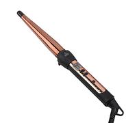 Rizador de pelo Cónico rizadoras, Tenacilla con Barril de Cerámica Grande para Rizos Y Ondas, Calentamiento Rápido, Temperatura Regulable, Apagado Automático (Rose gold)