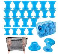 Rizador de pelo de silicona suave sin calor, rodillos mágicos flexibles para un fácil uso en casa o de viaje