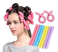 Rizador de pelo flexible, 10 unidades, espuma suave, flexible, con forma de rodillo