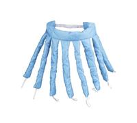 Rizador de pelo perezoso sin calor, varilla rizadora onda suave pulpo, herramientas peinado cinta seda(Blue)