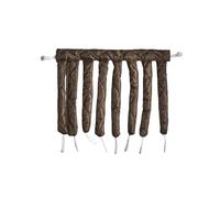 Rizador de pelo perezoso sin calor, varilla rizadora onda suave pulpo, herramientas peinado cinta seda(Brown)