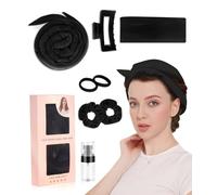 Rizador de pelo sin calor, rizador de pelo Overnight, cinta de terciopelo sin calor durante la noche con cinta rizadora, juego de rizadores de pelo DIY sin Hea para pelo largo medio