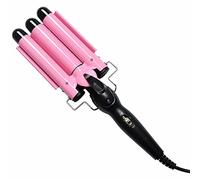 Rizador de Pelo Triple Barril Profesional, Ondulador de Pelo con Cerámica de Turmalina, Tenacilla para Ondas Grandes, Calentamiento Rápido, 3 Colores