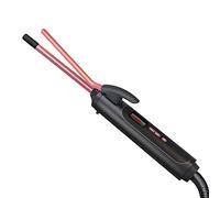 Rizador De Pelo, Ultra-Rápido Calentamiento Hasta 430 ° C Con La Exhibición De LED, De Iones Negativos Acondicionado, Para No Enredarse Cable 8Ft,Negro,9mm