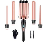 Rizador de pelo Waver, Bestope Pro 5 en 1 con 3 cilindros para mujer, calentamiento rápido, ideal para todo tipo de cabello.