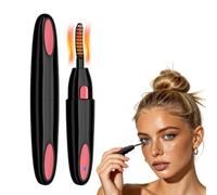 Rizador de Pestañas Calentado, EB-02 Cepillo Rizador de Pestañas Eléctrico con 2 Temperatura & 8s Rápido, Mascara-Style Mini Eyelash Curler - Rizo Natural para Principiantes y Makeup Pros