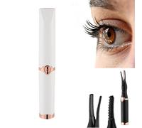 Rizador de pestañas Nuvaia, Rizador de pestañas calentado Tinkerblush, Rizador de pestañas Nuvaia, Rizador de pestañas calentado eléctrico, Lash Lift Pro + Máscara mágica (1 Uds blanco)