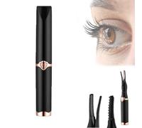 Rizador de pestañas Nuvaia, Rizador de pestañas calentado Tinkerblush, Rizador de pestañas Nuvaia, Rizador de pestañas calentado eléctrico, Lash Lift Pro + Máscara mágica (1 Uds negro)