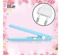 Rizador de Plancha Plana, Plancha Plana Liviana de 2.8 X 0.7 Pulgadas, 2 en 1 Segura para Cabello Liso, Cabello Rizado, Viaje a Casa (Enchufe de la UE)