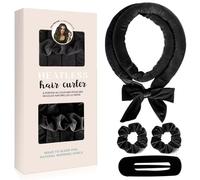 Rizador Pelo Sin Calor 4PCS - Rizadores Terciopelo para Rulos Naturales Nocturnos, Coleteros Seda para Cabello Rizado sin Daño, Incluye Cojines de Seda (USB/Enchufe) #03