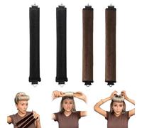 Rizador sin calor, rizador de diadema sin calor, cinta rizadora sin calor con gancho, cinta rizadora fácil de usar, kit de peinado para dormir durante la noche, 4 unidades