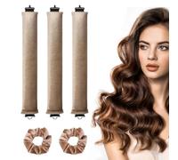 Rizadores de Pelo Sin Calor, 3 Piezas Heatless Curls Band, Rizadores de Ondas Con Diadema Suave Para Dormir, Silk Herramientas de Peinado