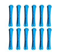 Rizadores sin calor, varilla de rizado sin calor,12x Rollers para el cabello con gomas anti-Slip - Herramienta de sin calor portátil para mujeres nocturnas en casa y viajes