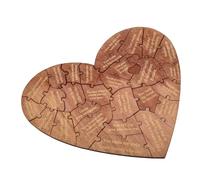 RIZGHWOY 28 Razones por Las Que Te Amo Rompecabezas de Corazón de Madera Regalo Romántico del Día de San Valentín para Esposa Esposo Novio Novia con Caja de Recuerdos