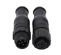 RIZGHWOY 2pcs NMEA 2000 Terminators N2K Terminator Juego de Hembra Masculina 5 Pin IP67 con Plástico ABS para Redes Simrad B G Navico
