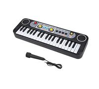 RIZGHWOY 37 Teclado Piano de Teclado Eléctrico con Micrófono 3 Tonos 8 Ritmos 24 Canciones de Demostración Juguete Musical de Niños Portátiles para Niños Cantando y Tocando