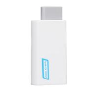 RIZGHWOY Adaptador Convertidor HD de Señal Estable para Wii, Compatible con Señal 480P con Puerto de 3,5 Mm, Ideal para Entusiastas de los Juegos, ABS (WHITE)