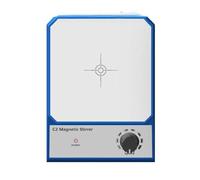 RIZGHWOY Agitador Magnético de 2L, Velocidad 2500RPM, Control Perilla, Base Antideslizante para Uso en Laboratorio, Incluye Barra de Agitación (Enchufe de la UE 100-240V)