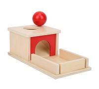 RIZGHWOY Baby Imbucare Box Formation Threecolor Ball Box para Educación de la Primera Infancia, Detección de Color y Coordinación de Manual, Juguetes de Madera Bola para Aprender y Jugar (Caja de
