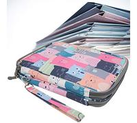 RIZGHWOY Bag a Lápiz de Arte Impermeable a Impermeable Pintura de Casos de Lápiz Organizador para Estudiantes Amigos AHOLTOS Artistas para NIÑOS Hojas de Coloridas (192 Colores)