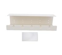 RIZGHWOY Bandeja de Gestión de Cables Debajo del Escritorio, Gran Capacidad con Montaje de Tornillo Adhesivo, Organizador de Cables de Montaje Doble para Oficina y Hogar (White)