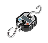 RIZGHWOY Báscula de Grúa Digital Báscula de Gancho Electrónica Portátil Pantalla LCD de Doble Precisión de 150 Kg con Gancho Desmontable para Pesaje de Mercado (BLACK)