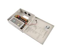 RIZGHWOY Caja de Distribución de Energía CCTV, Conector de Alto Rendimiento de 12V 5A para Sistemas de Vigilancia, Diseño de Caja Metálica