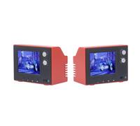 RIZGHWOY Casa de Muñecas Vintage Miniatura TV Plástico Estilo Antiguo Televisión Retro para el Desarrollo del Lenguaje en Niños