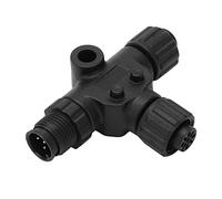 RIZGHWOY Conector NMEA 2000 T Conector NMEA2000 tee N2K T Splitter 5Pin M12 Subproceso IP67 Implaz de Agua para Lowrance Simrad B&G Navico Networks con ABS+Metal Material