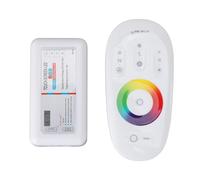 RIZGHWOY Controlador de Atenuación LED RGB Inalámbrico con Anillo de Panel Táctil 3 Canales para Tiras de LED RGB de 12 V 24 V, Control Remoto de Atenuación Táctil RF para Mesas de Noche