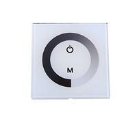 RIZGHWOY Controlador de Interruptor de Atenuación de Luz LED Panel Táctil de Color único DC 12V a 24 V con Brillo Ajustable para Luces de Tiras LED (WHITE)