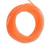 RIZGHWOY Correa Redonda de Poliuretano Suave, Transmisión de Transmisión de Alta Dureza para Máquinas de Embalaje e Impresión, 5" Naranja (5mm*10m)