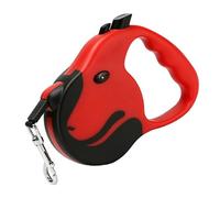 RIZGHWOY Correa Retráctil para con Freno de Bloqueo de un Toque, Correa de Cinta de Nailon de 16,4 Pies, Cómoda para Perros Pequeños, Medianos y Gatos, para Caminar Al Aire Libre (Rojo)