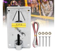 RIZGHWOY CPU Preciso -Munich Dial con Cubierta de Volteo para Diferentes Monedas de Tokens, Operación Estable para Centros de Juego y Arcadas (Opción de moneda comparativa BL (panel chapado))