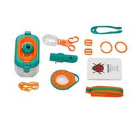 RIZGHWOY Critter Viewer Box/Cover Kit Herramienta Portátil de Exploración de Insectos para Jóvenes Exploradores Plástico Amarillo