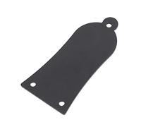 RIZGHWOY Cubierta de Alma Estilo Campana de 3 Agujeros para Guitarra Eléctrica y bajo, Hierro Dorado de Alta Calidad, 5,8x2,6 Cm (BLACK)