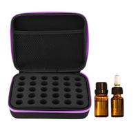 RIZGHWOY Cubierta de Transporte de Aceite Esencial Organizador de Rodamiento Exterior de Cáscara Dura a Prueba de Choque para Botellas de 5 Ml Ideales para la Marcha (Purple)