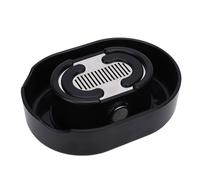 RIZGHWOY Enjuagadora de Afeitadora, Limpiador Manual Tipo Empuje con Tecnología de Chorro de Agua para Todas las Afeitadoras, No Requiere Electricidad, Negro