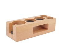 RIZGHWOY Estampas de café de Madera No -lip -lip estampado con Estera para Cafés en Casa 5 Agujeros de Madera de de Haya (S)